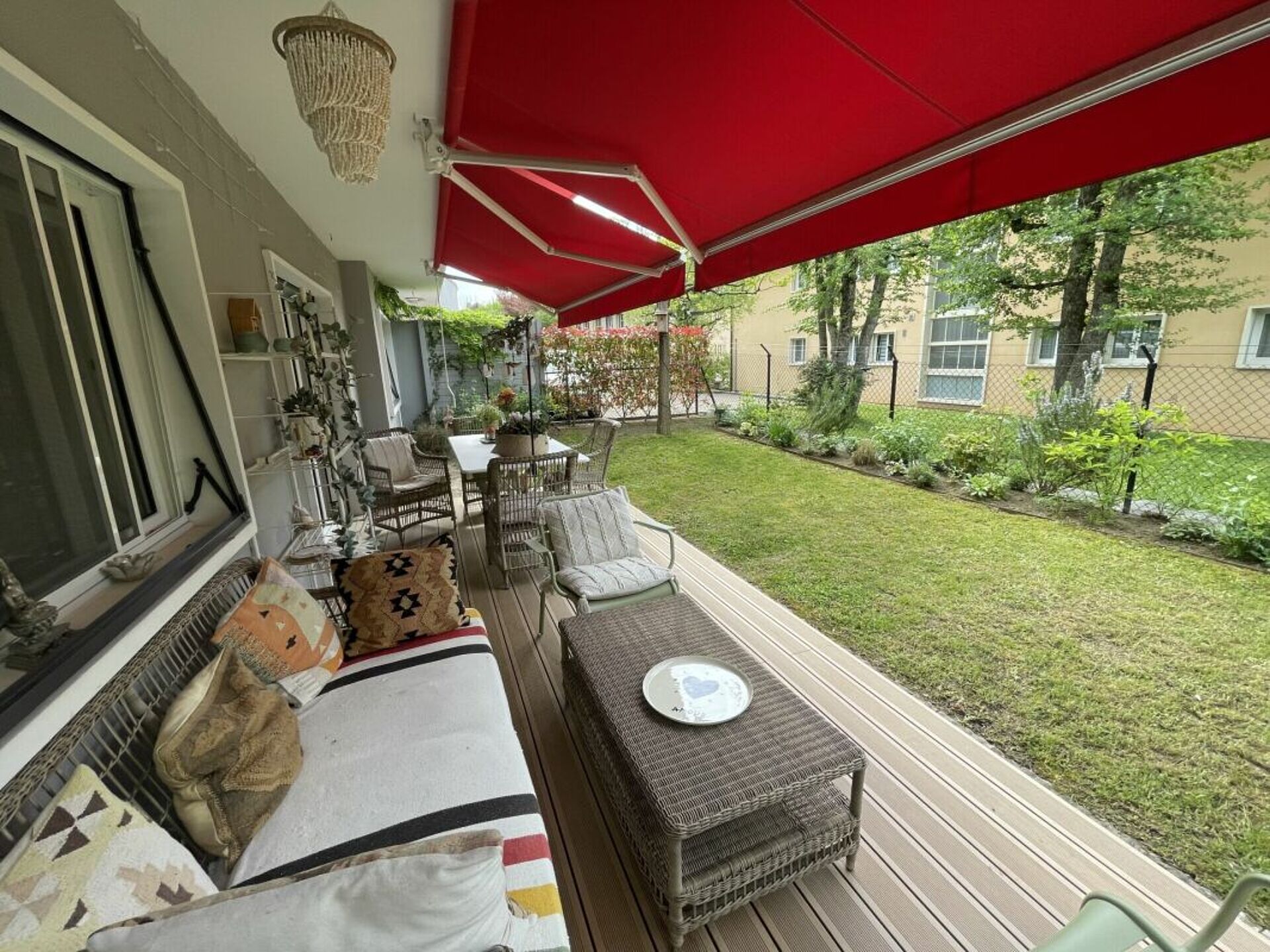 Charmant appartement de 3 pièces avec jardin